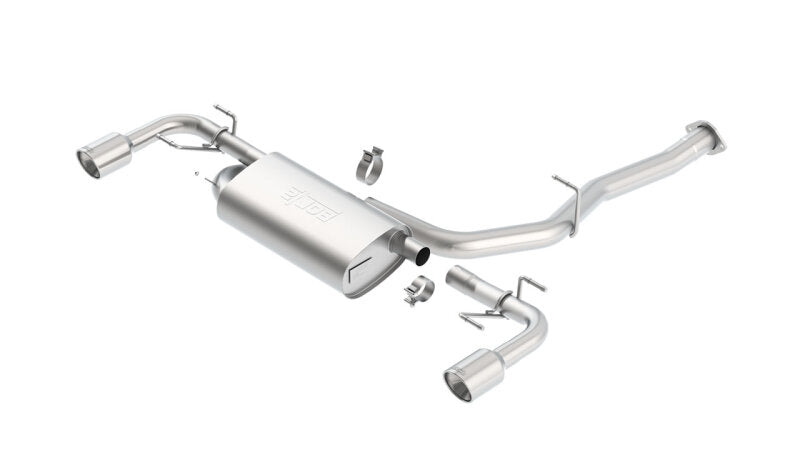 Borla 03-09 Mazda RX-8 1.3L Single Round Rolled Angle-Cut Cat-Back Exhaust 1014015 1014015 Photo - Primary