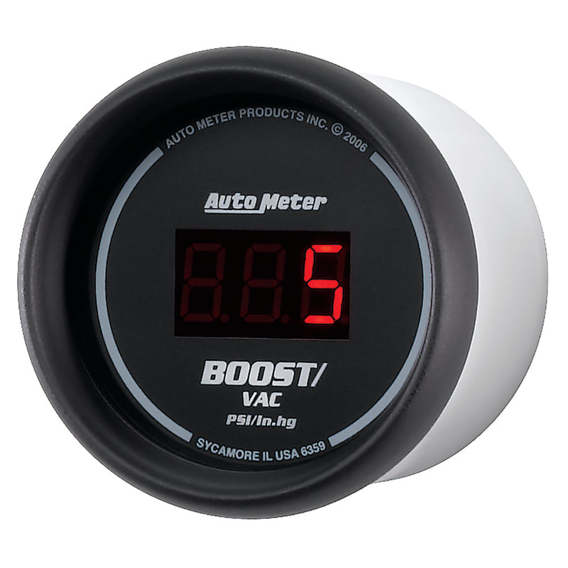 Autometer 2-1/16" Boost/Vacuum, 30 In Hg/30 Psi, Sport-Comp Digital 6359 User 2