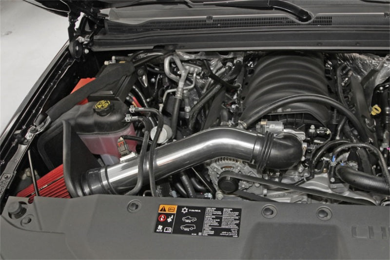 Spectre 14-15 GM Silverado/Sierra V8-5.3L F/I Air Intake Kit - Polished w/Red Filter 9006 9006 Photo - Mounted
