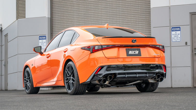 Borla 15-24 Lexus RC F Axle-Back Exhaust System S-Type - Black Chrome 11981BC 11981BC Photo - lifestyle view