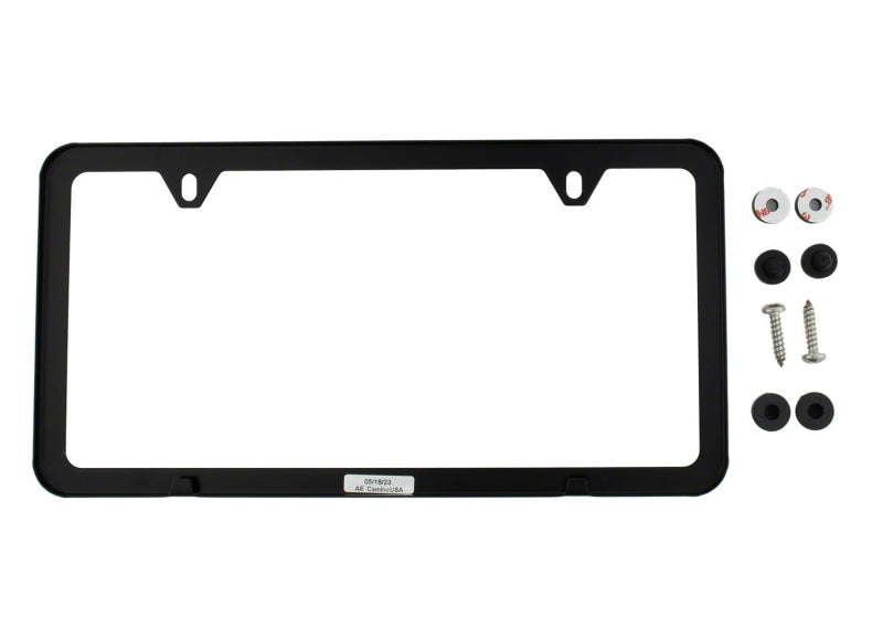 Ford Racing Ford Performance Slim License Plate Frame - Black Stainless Steel M-1828-SSB M-1828-SSB Photo - Unmounted