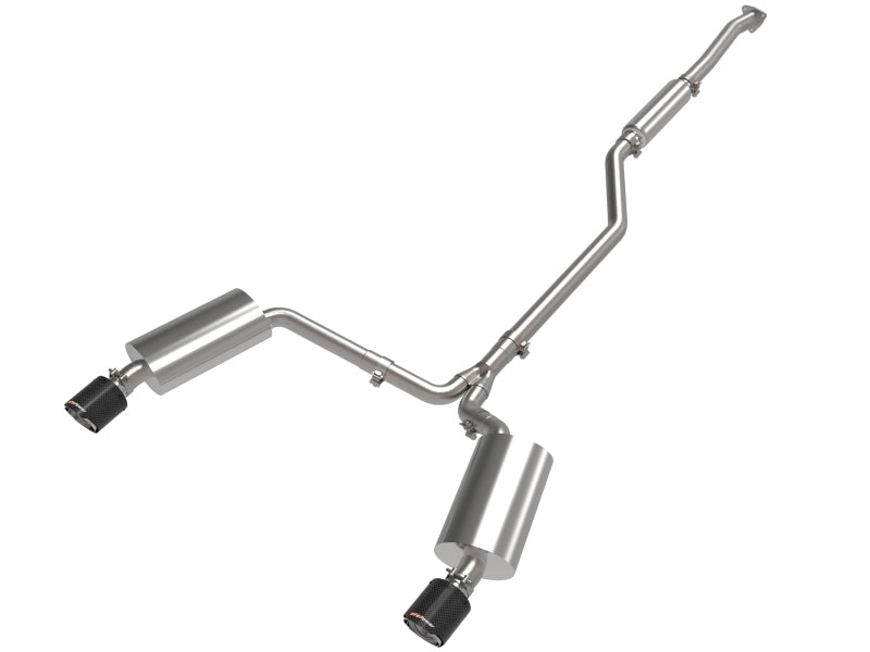 aFe 09-14 Acura TSX L4 2.4L Takeda 2-1/2in to 2-1/4in 304 SS Cat-Back Exhaust System w/ CF Tips 49-36629-C 49-36629-C Photo - Primary