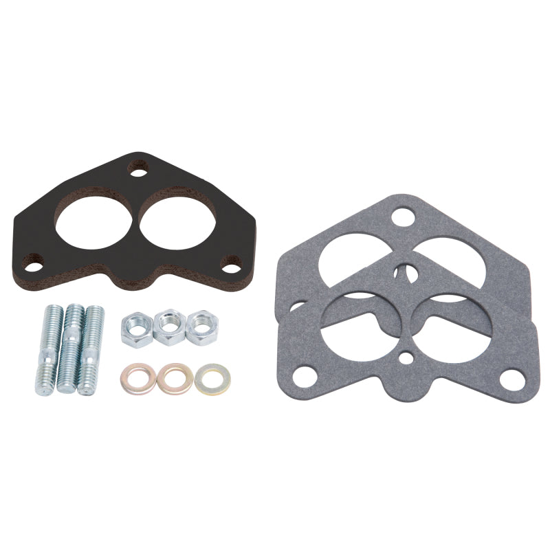 Edelbrock Carb Spacer Kit, 3-Bolt 94 Series Carburetor, Black Laminate Fiber 8751 Photo - Primary