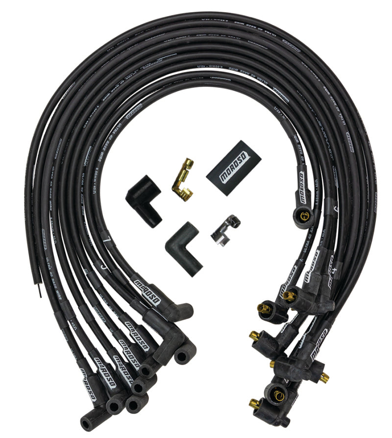 Moroso Chevrolet Big Block Ignition Wire Set - Ultra 40 - Unsleeved - Non-HEI - Under Header - Black 73713 73713 User 1
