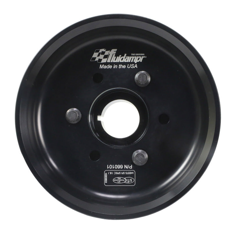 Fluidampr Chevy LSX 6-1/4in Damper w/Single 8 Rib 6.57in Dia Pulley Steel Internally Balanced Damper 660101 660101 User 3