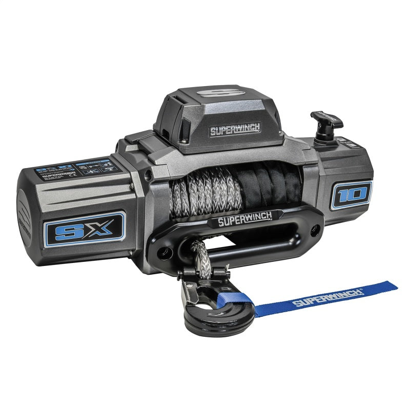 Superwinch 10000 LBS 12 VDC 3/8in x 80ft Synthetic Rope SX 10000 Winch 1710201 1710201 Photo - Unmounted