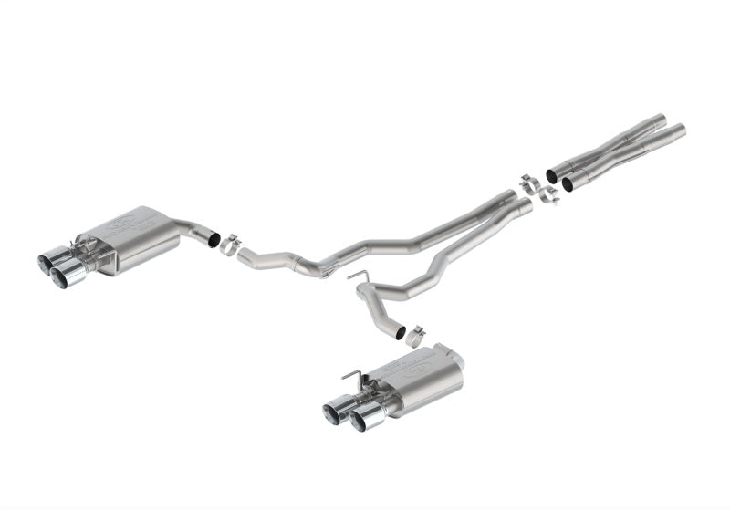 Ford Racing 2024 Mustang 5.0L Extreme Active Cat-Back Exhaust System - Chrome Tips M-5200-M5EC M-5200-M5EC Photo - Primary