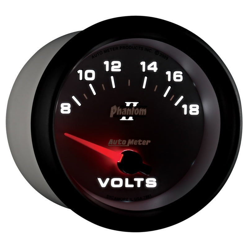 Autometer Gauge, Voltmeter, 2 5/8", 18V, Electric, Phantom II 7891 User 6