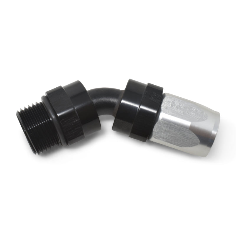 Russell Performance -10 AN Black Male SAE Port to -8 Hose 90 Degree (-10 Port 7/8in-14 Thread) 612423 612423 Photo - out of package