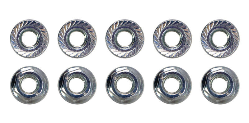 Moroso M6 x 1.00 Serrated Zinc Flange Nut - 10 Pack 38845 38845 User 1