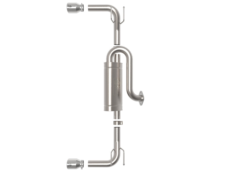 aFe 19-22 Mazda 3 L4 2.5L Takeda 3in to 2-1/2in 304 Stainless Steel Axle-Back Exhaust w/Polished Tip 49-37023-P 49-37023-P Photo - Unmounted
