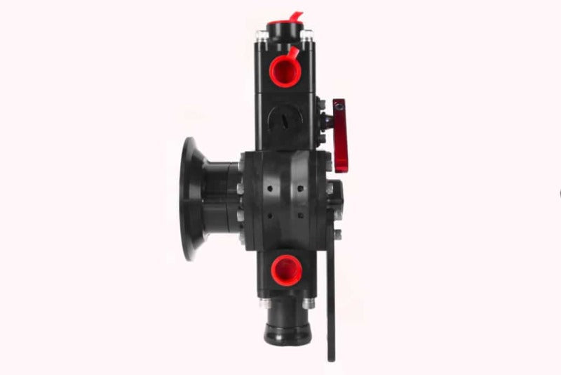 Aeromotive System Pump 16.5 GPM Shut Off Valve 2x 08AN Blocks 1.25in Inlet 10AN Outlet .775 Gear Set 17134 17134 Photo - Close Up