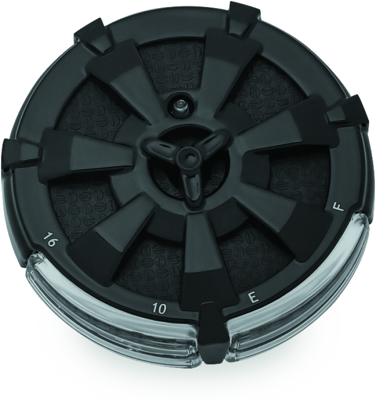 Kuryakyn Alley Cat Fuel/Batt Gauge Blk 7383 7383 Photo - Primary