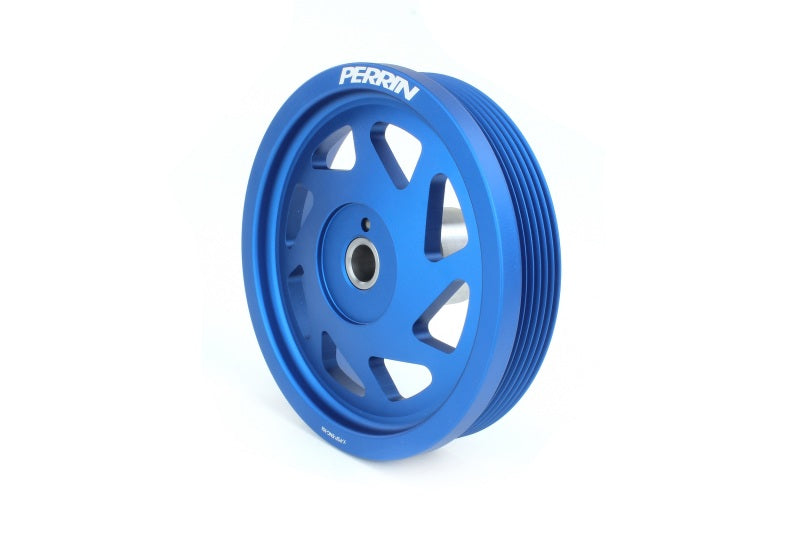 Perrin Performance Perrin 19-21 Subaru WRX / 16-18 Forester Lightweight Crank Pulley (FA/FB Engines w/Large Hub) - Blue PSP-ENG-104BL PSP-ENG-104BL User 1