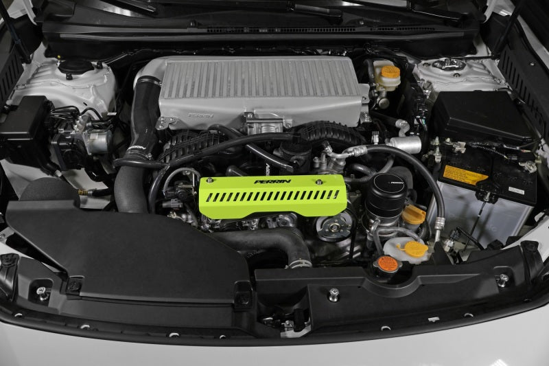 Perrin Performance Perrin 22-23 Subaru WRX Pulley Cover (Short Version - Works w/AOS System) - Neon Yellow PSP-ENG-154NY PSP-ENG-154NY User 1