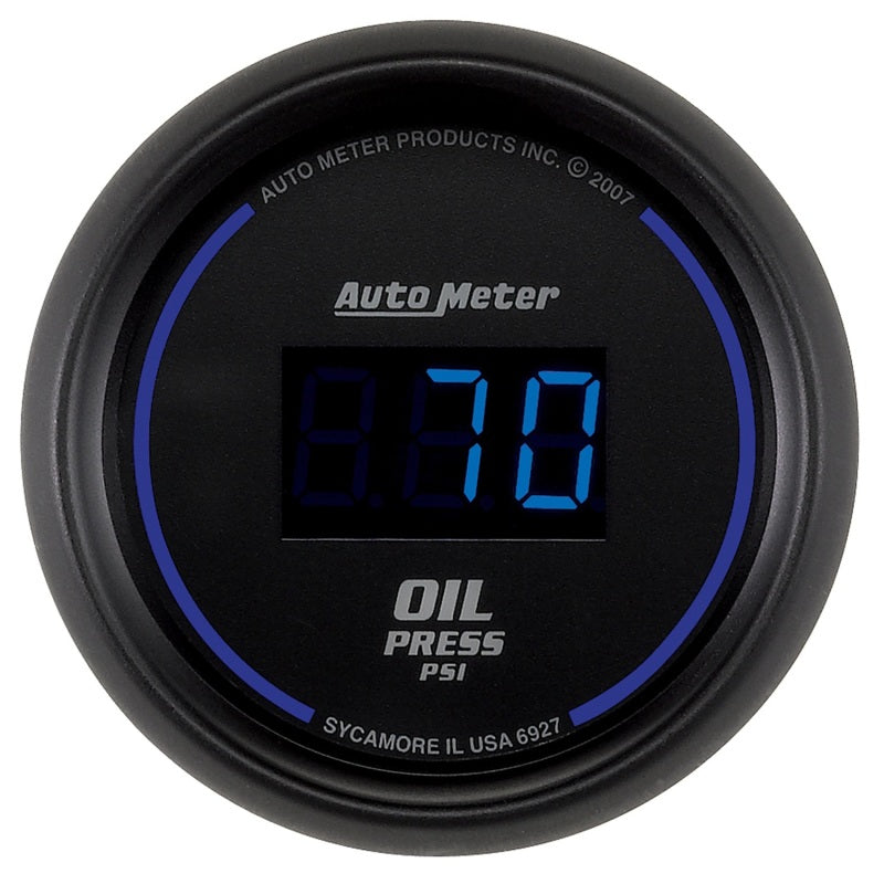 Autometer 2-1/16" Oil Pressure, 5-100 Psi, Cobalt Digital 6927 Photo - Primary