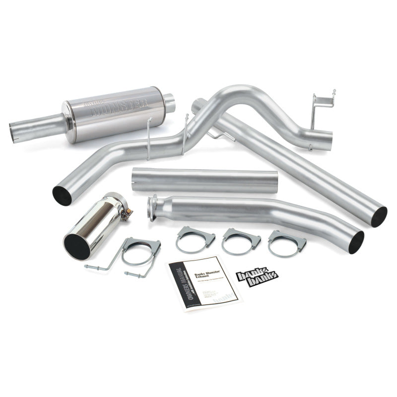 Banks Power 98-02 Dodge 5.9L Ext Cab Monster Exhaust System - SS Single Exhaust w/ 48636 Photo - Primary