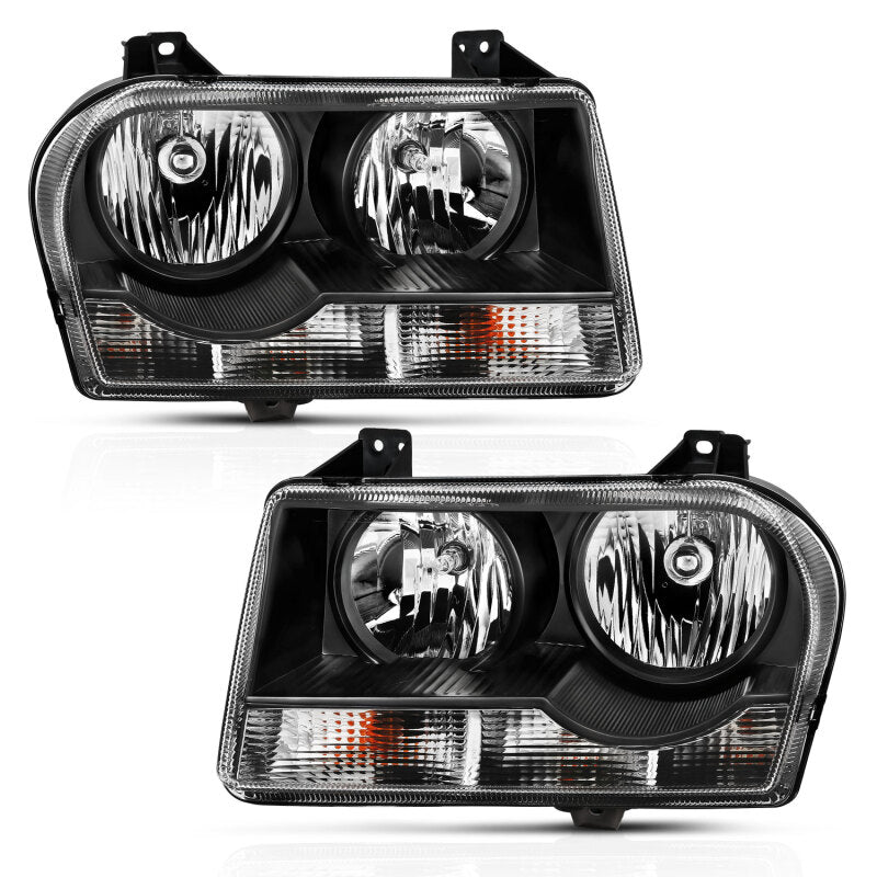 ANZO 2005-2010 Chrysler 300 Crystal Headlight Black 121544 121544 Photo - lifestyle view