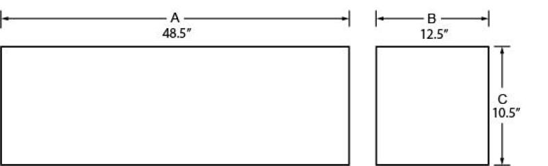 Tradesman Aluminum Flush Mount Truck Tool Box (48in.) - Black 74448FM 74448FM User 1