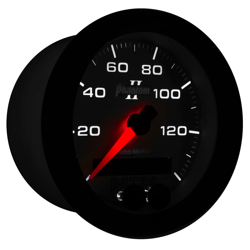 Autometer Phantom II 3-3/8in 0-140MPH In-Dash Electronic GPS Programmable Speedometer 7580 7580 User 6