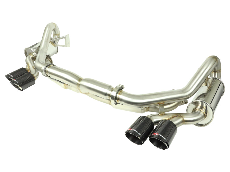 aFe MACHForce XP 12-16 Porsche 911 Carrera H6-3.8L SS-304 Cat-Back Exhaust w/Carbon Fiber Tips 49-36406-1C 49-36406-1C Photo - Primary