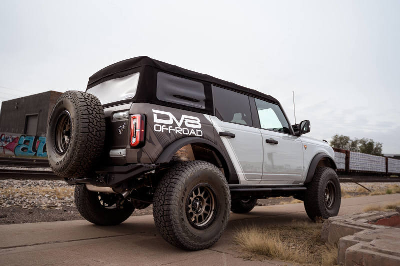 DV8 Offroad 21-22 Ford Bronco FS-15 Series Rear Bumper RBBR-02 RBBR-02 Photo - Mounted