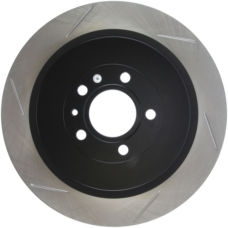 StopTech Premium High Carbon 13-14 Ford Mustang/Shelby GT500 Right Rear Disc Slotted Brake Rotor 126.61105SR 126.61105SR Photo - Primary