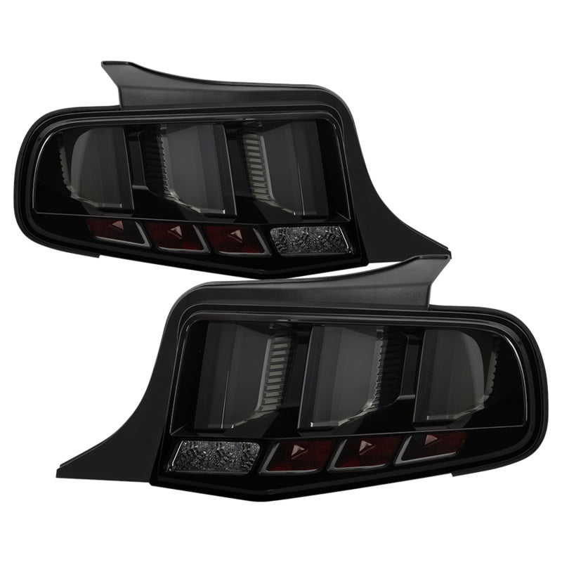 Spyder 10-12 Ford Mustang Light Bar Seq Turn Signal LED Tail Lights - Smoke ALT-YD-FM10-LED-SM 5085115 5085115 Photo - Primary