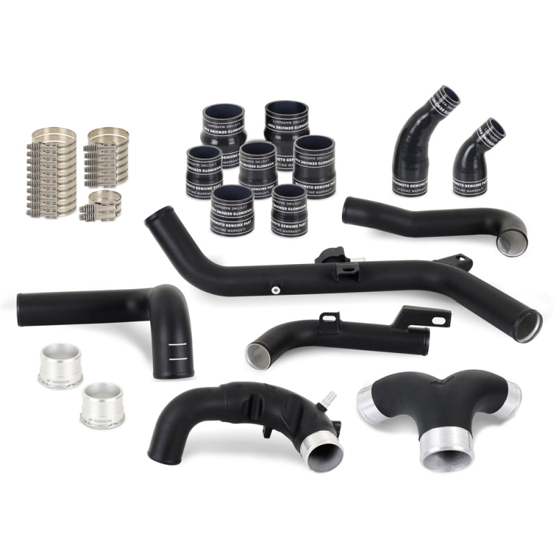 Mishimoto 21+ Bronco 2.7L Intercooler Pipe Kit Micro Wrinkle Black MMICP-BR27-21MWBK MMICP-BR27-21MWBK Photo - Primary