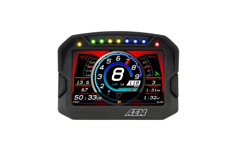 AEM CD-5LG Carbon Logging Digital Dash Display w/ Internal 10Hz GPS & Antenna 30-5603 30-5603 Photo - out of package