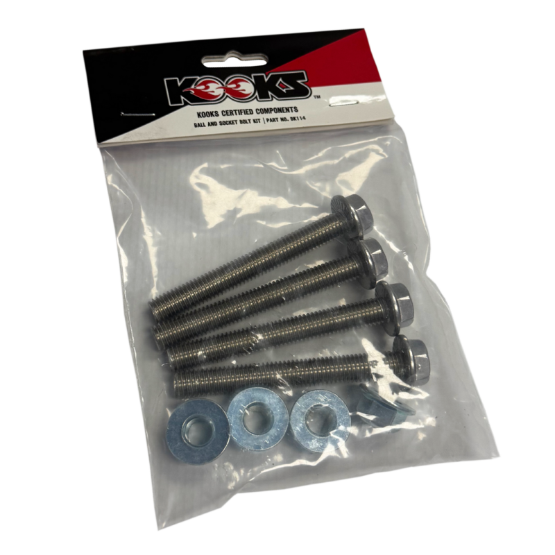 Kooks Headers Kooks Locking Ball and Socket Bolt Kit (2 Bolts/2 Nuts/Locking Hardware) BK114 BK114 Photo - Unmounted