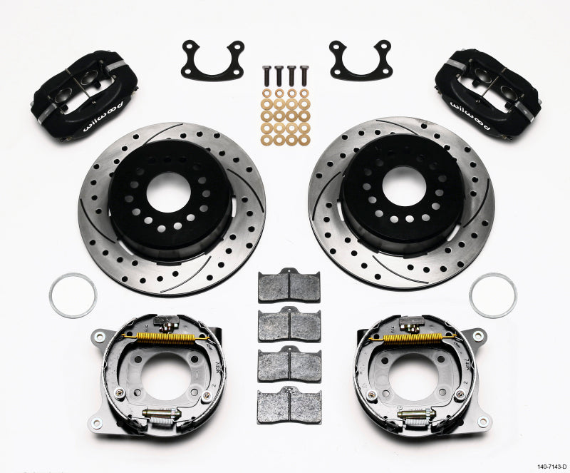 Wilwood FDL P/S Park Brake Kit, Drilled, Small Ford 2.66" Offset 140-7143-D Photo - Primary