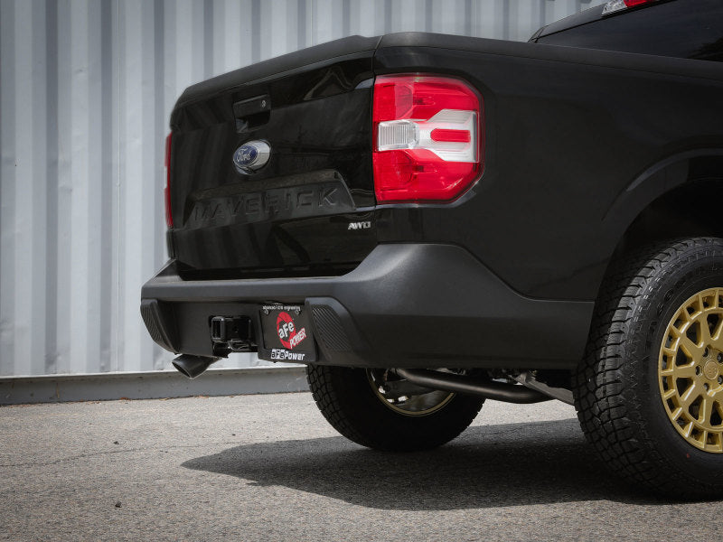 aFe 22-23 Ford Maverick EcoBoost L4 2.0L(t) Vulcan Series 2-1/2in 304 SS Cat-Back w/ Black Tip 49-33145-B 49-33145-B Photo - Mounted