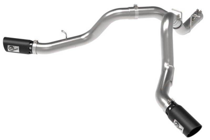 aFe Large Bore-HD 4in 409SS DPF-Back Exhaust System w/Black Tip 20 GM Diesel Trucks V8-6.6L (td) L5P 49-44126-B 49-44126-B User 1