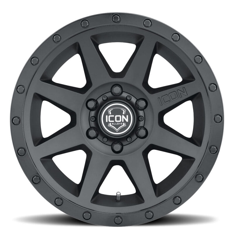 ICON Rebound 18x9 6x135 6mm Offset 5.25in BS 87.1mm Bore Double Black Wheel 1818906352DB 1818906352DB Photo - Close Up