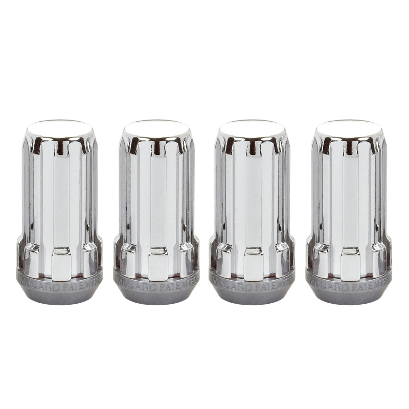 McGard SplineDrive Lug Nut (Cone Seat) 1/2-20 / 1.60in. Length (4-Pack) - Chrome (Req. Tool) 65340 65340 Photo - Primary