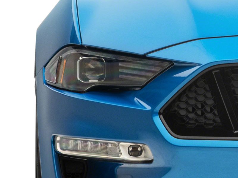 Raxiom 18-23 Ford Mustang GT EcoBoost LED Projector Headlights- Blk Housing (Clear Lens) 407614 407614 Photo - Close Up