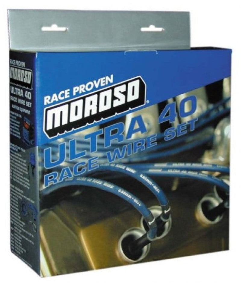 Moroso Ignition Wire Set, Ultra 40, Sleeved, Bbc Non-Hei, 90 Degree, Black 73821 User 1