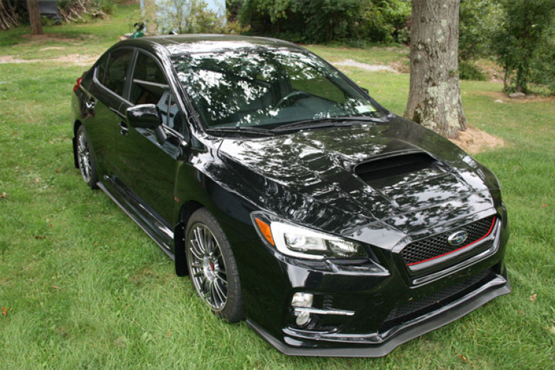 Rally Armor 15+ Subaru Wrx & Sti Sedan Only Ur Black Mud Flap w/ White Logo MF32-UR-BLK/WH User 4