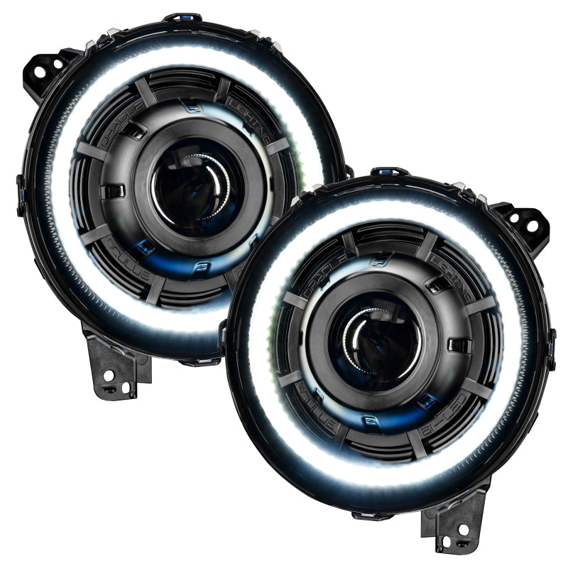 ORACLE Lighting Oracle Jeep JL/Gladiator JT Oculus Switchback Bi-LED Projector Headlights - Amber/White Switchback 5839-023 5839-023 Photo - Close Up