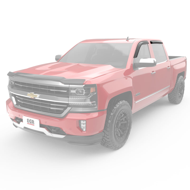 EGR 14+ Chev Silverado Ext Cab Tape-On Window Visors - Set of 4 641671 641671 Photo - Mounted