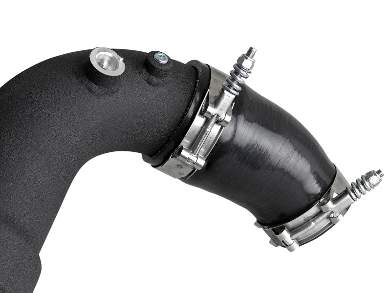 aFe Bladerunner 3.5in-3in Intercooler Cold Side Tube Black - 18-19 Ford F-150 V6-3.0L (td) 46-20364-B 46-20364-B Photo - Unmounted