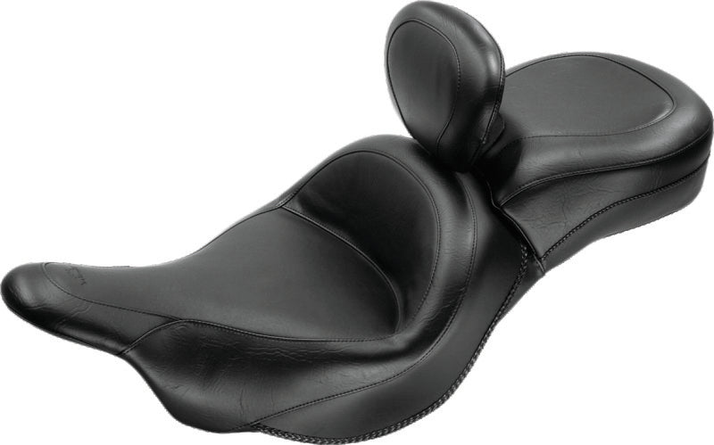 Mustang Motorcycle Mustang 09-21 Kawasaki Vulcan 1700 Voyager, Nomad Touring 1PC Seat w/Driver Backrest - Black 79631 79631 Photo - Primary