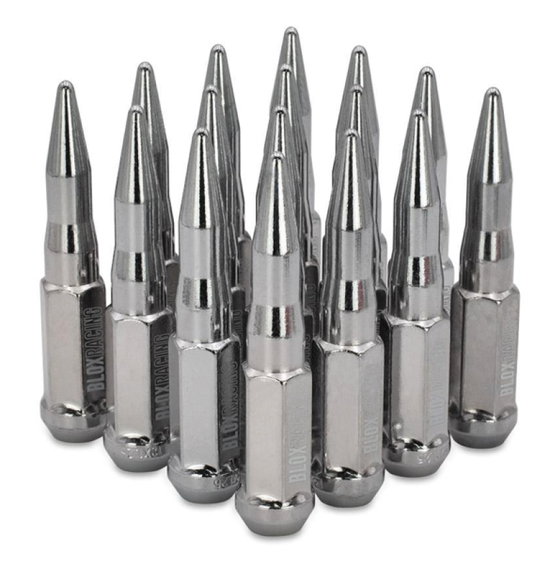 BLOX Racing Spike Forged Lug Nuts - Chrome 12 x 1.50mm - Set of 16 BXAC-00160-16 BXAC-00160-16 User 1