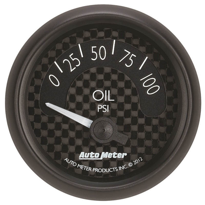 Autometer GT Series 52mm Short Sweep Electronic 0-100 psi Oil Pressure 8027 8027 Photo - Primary