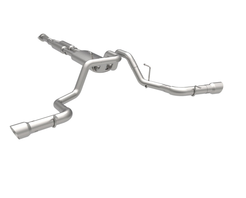 Kooks Headers Kooks 2021+ Ford F150 2.7/3.5/5.0L 3in Dual Cat-Back Side Exit Exhaust w/Polished Tips 13704230 13704230 Photo - Unmounted