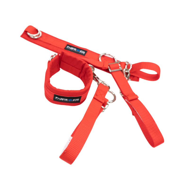NRG SFI 3.3 Arm Restraints One Pair - Red SBH-AR01RD SBH-AR01RD Photo - Primary