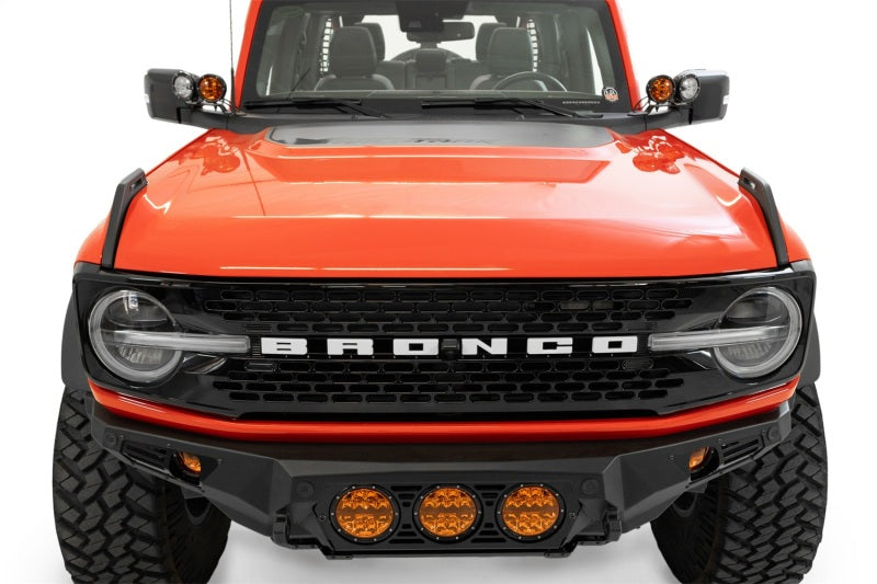 Addictive Desert Designs ADD 21-23 Ford Bronco/Raptor Dual Ditch Light Brackets AC2301801NA AC2301801NA Photo - Mounted
