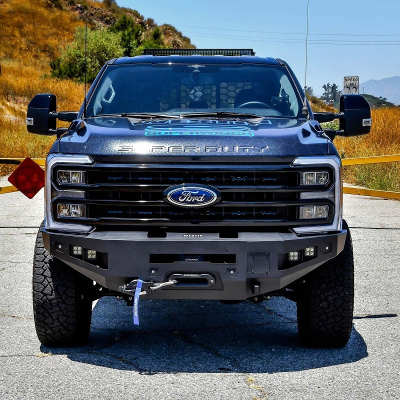 Westin 23-24 Ford F250/350 Pro-Series Front Bumper - Textured Black 58-411305 58-411305 Photo - Mounted