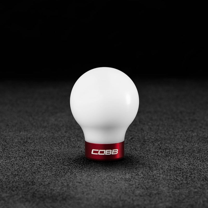 COBB 07-10 MazdaSpeed3 Shift Knob - White Knob w/Race Red Base 271350-W-RD 271350-W-RD Photo - Primary